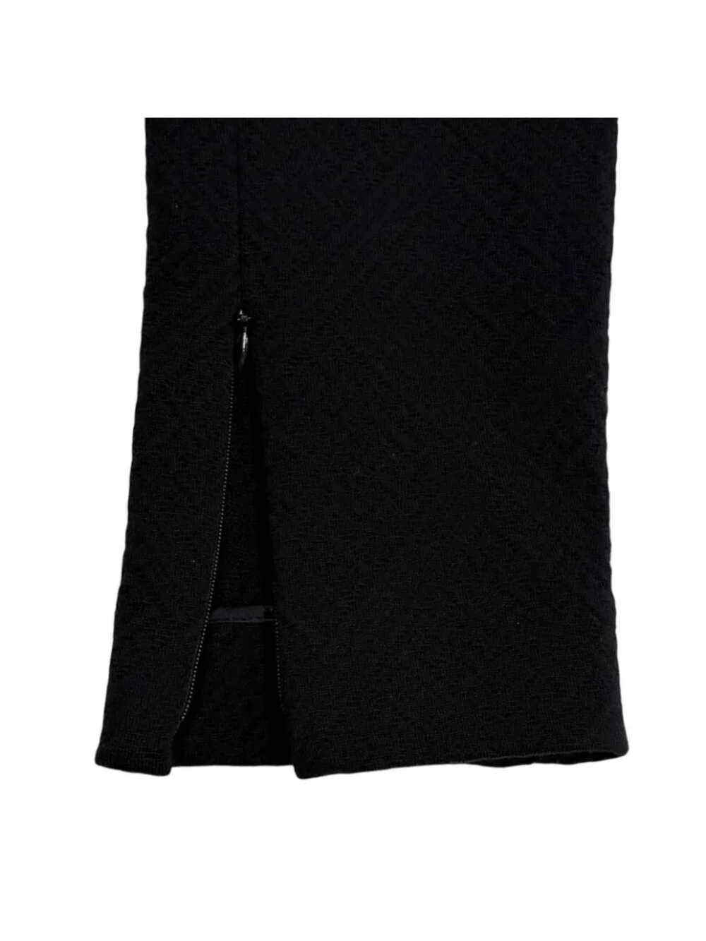 Chanel CC Logo Rhinestone Button Wool Pants Black 36
